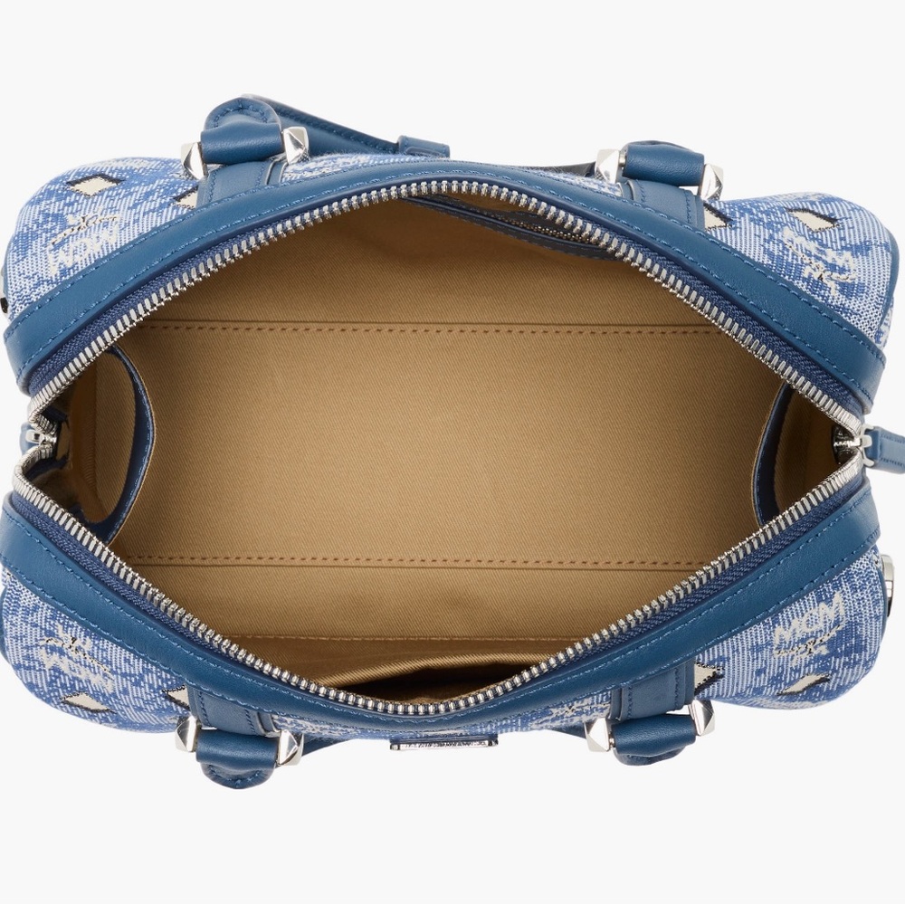 MCM Denim Satchel Crossbody Bag NWT - Picture 4 of 7